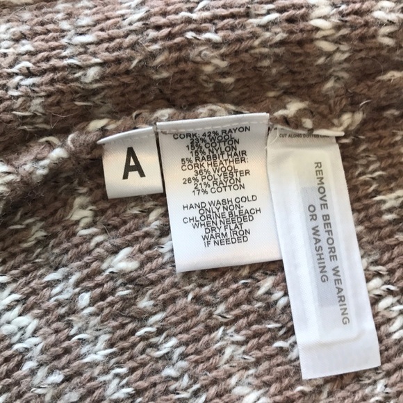 NWT LOFT Tan & White Four Pocket Cardigan, S - Picture 7 of 8